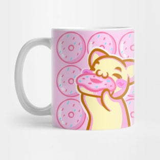 CliveGin Pink Donut Mug